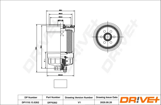 Kraftstofffilter Dr!ve+ DP1110.13.0262 Bild Kraftstofffilter Dr!ve+ DP1110.13.0262