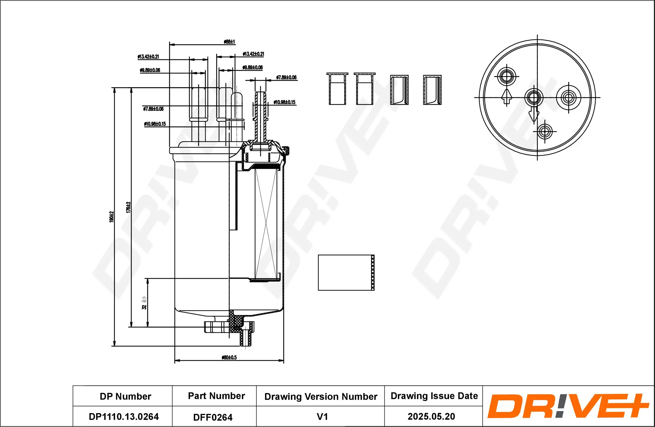 Kraftstofffilter Dr!ve+ DP1110.13.0264