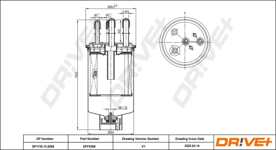 Kraftstofffilter Dr!ve+ DP1110.13.0268 Bild Kraftstofffilter Dr!ve+ DP1110.13.0268