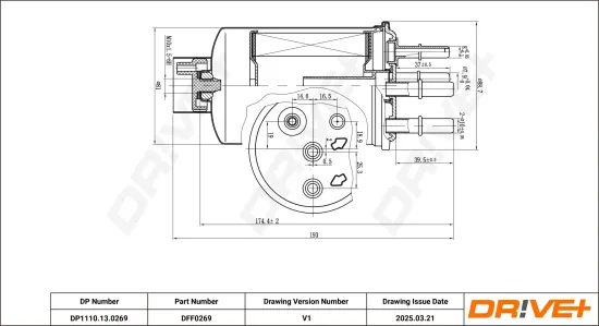 Kraftstofffilter Dr!ve+ DP1110.13.0269 Bild Kraftstofffilter Dr!ve+ DP1110.13.0269