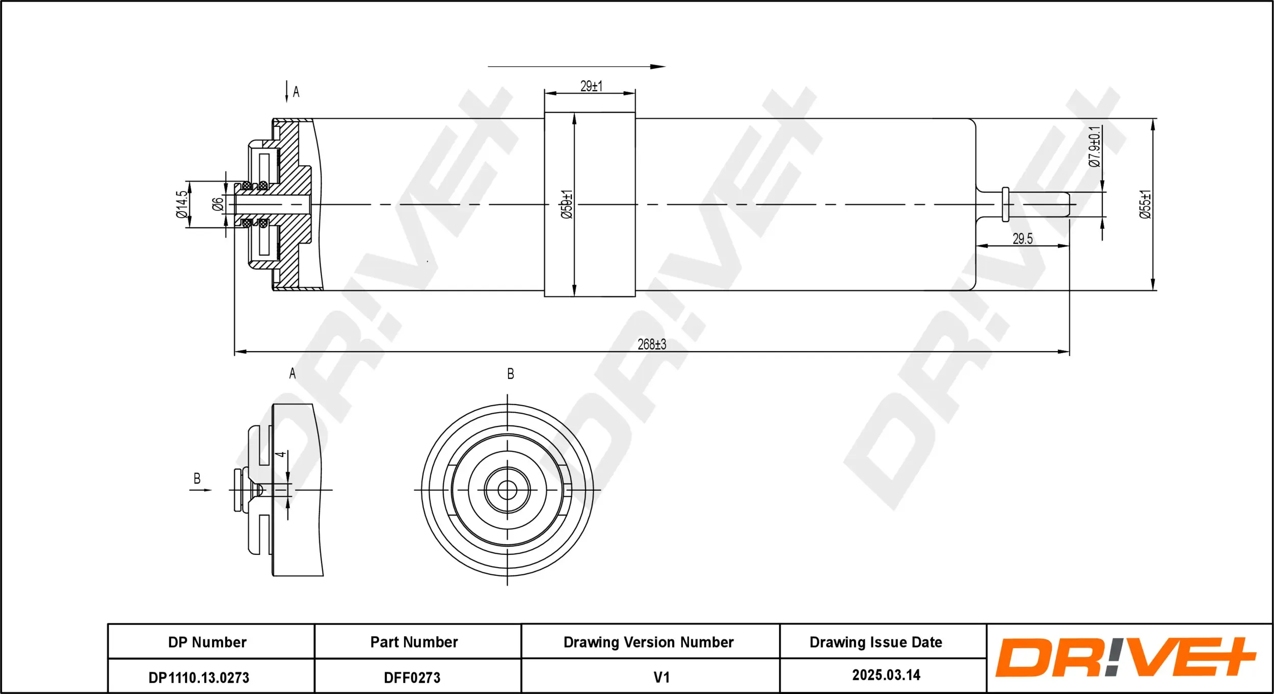 Kraftstofffilter Dr!ve+ DP1110.13.0273