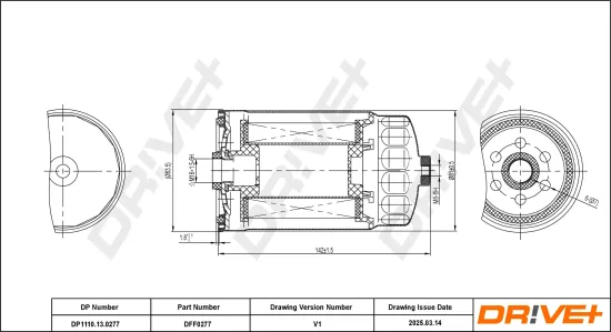 Kraftstofffilter Dr!ve+ DP1110.13.0277 Bild Kraftstofffilter Dr!ve+ DP1110.13.0277