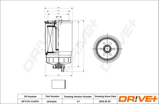 Kraftstofffilter Dr!ve+ DP1110.13.0278 Bild Kraftstofffilter Dr!ve+ DP1110.13.0278