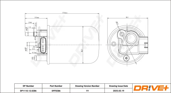 Kraftstofffilter Dr!ve+ DP1110.13.0286 Bild Kraftstofffilter Dr!ve+ DP1110.13.0286