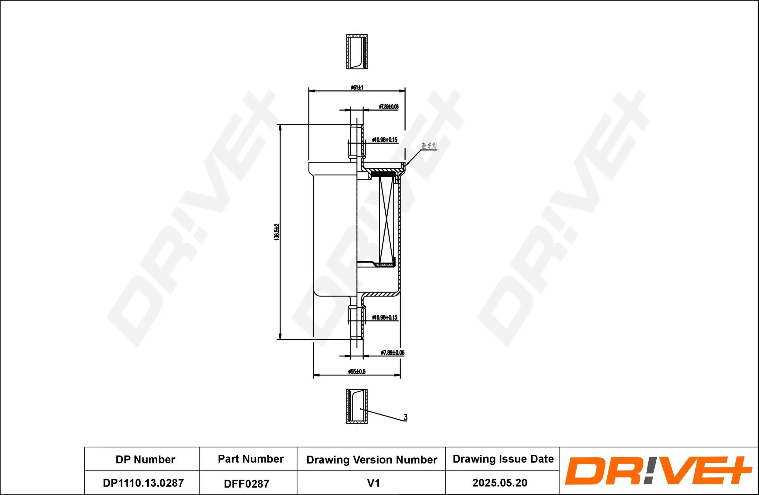 Kraftstofffilter Dr!ve+ DP1110.13.0287