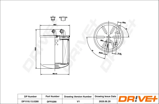 Kraftstofffilter Dr!ve+ DP1110.13.0288 Bild Kraftstofffilter Dr!ve+ DP1110.13.0288