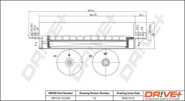 Kraftstofffilter Dr!ve+ DP1110.13.0294