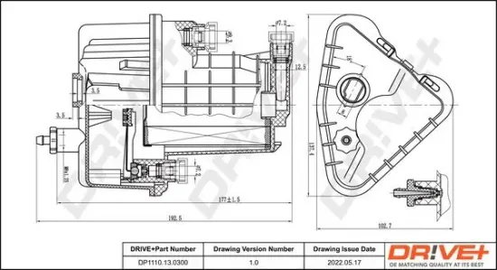 Kraftstofffilter DR!VE+ DP1110.13.0300 Bild Kraftstofffilter DR!VE+ DP1110.13.0300