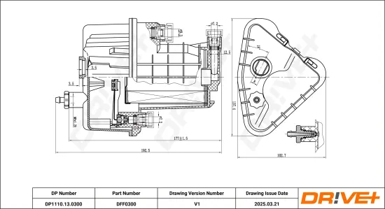 Kraftstofffilter Dr!ve+ DP1110.13.0300 Bild Kraftstofffilter Dr!ve+ DP1110.13.0300
