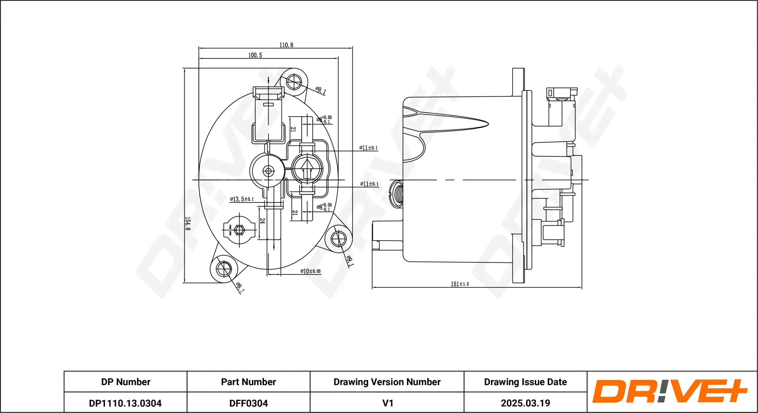 Kraftstofffilter Dr!ve+ DP1110.13.0304