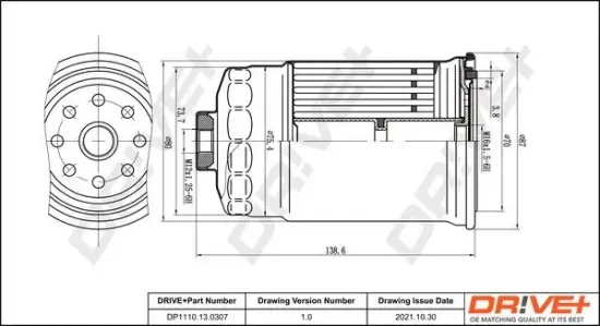 Kraftstofffilter Dr!ve+ DP1110.13.0307 Bild Kraftstofffilter Dr!ve+ DP1110.13.0307