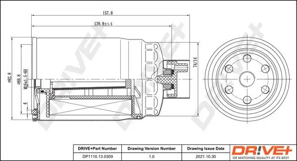 Kraftstofffilter Dr!ve+ DP1110.13.0309