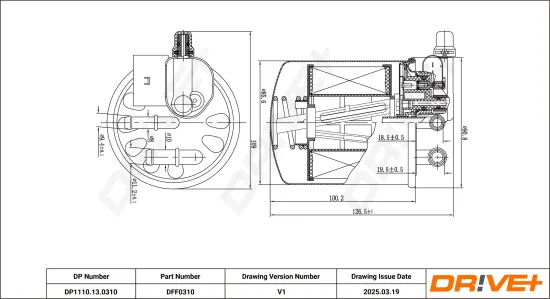 Kraftstofffilter Dr!ve+ DP1110.13.0310 Bild Kraftstofffilter Dr!ve+ DP1110.13.0310