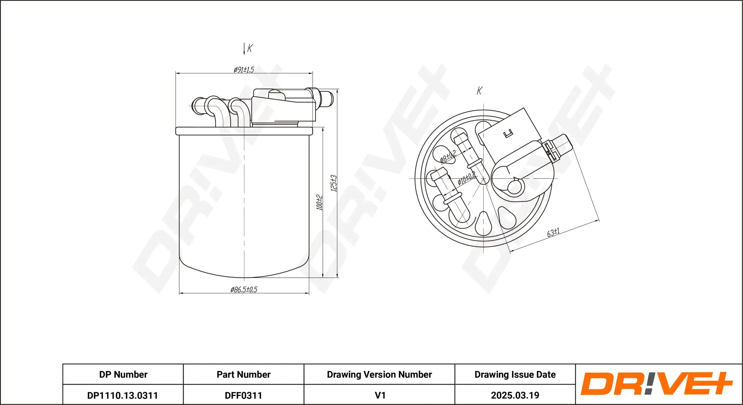 Kraftstofffilter Dr!ve+ DP1110.13.0311
