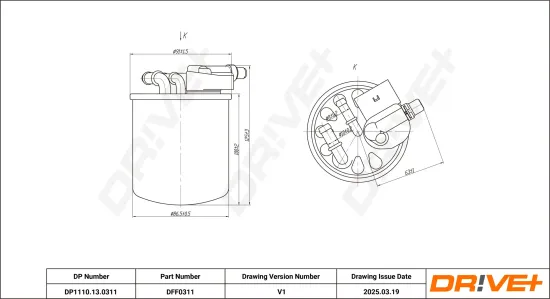 Kraftstofffilter Dr!ve+ DP1110.13.0311 Bild Kraftstofffilter Dr!ve+ DP1110.13.0311