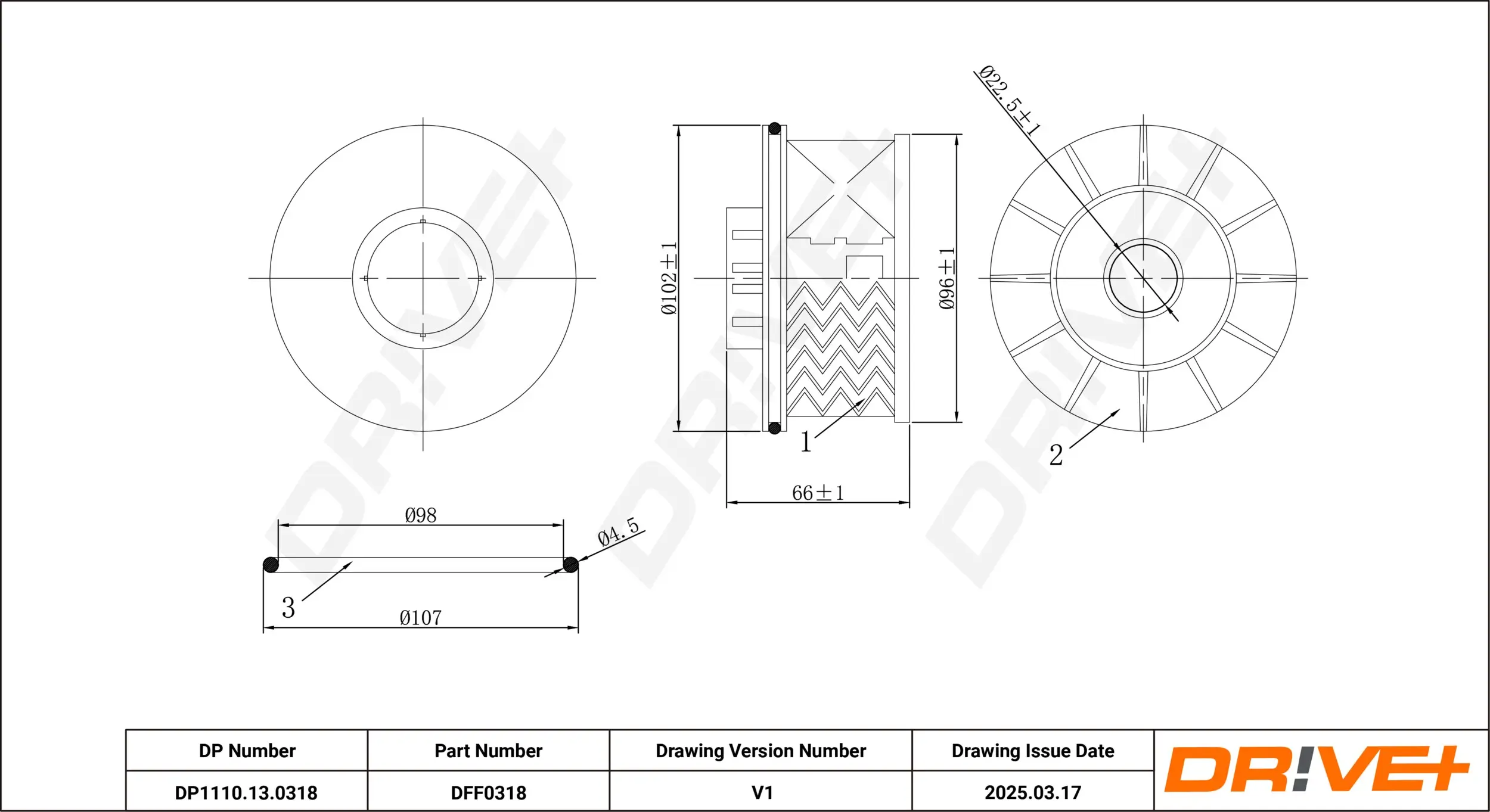Kraftstofffilter Dr!ve+ DP1110.13.0318