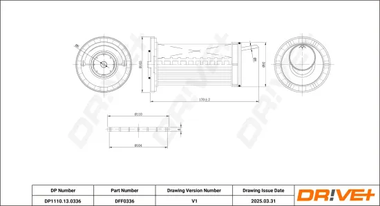 Kraftstofffilter Dr!ve+ DP1110.13.0336 Bild Kraftstofffilter Dr!ve+ DP1110.13.0336