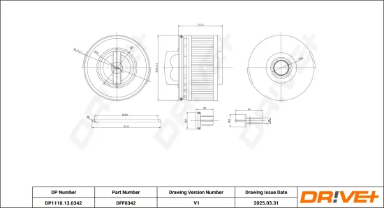 Kraftstofffilter Dr!ve+ DP1110.13.0342 Bild Kraftstofffilter Dr!ve+ DP1110.13.0342