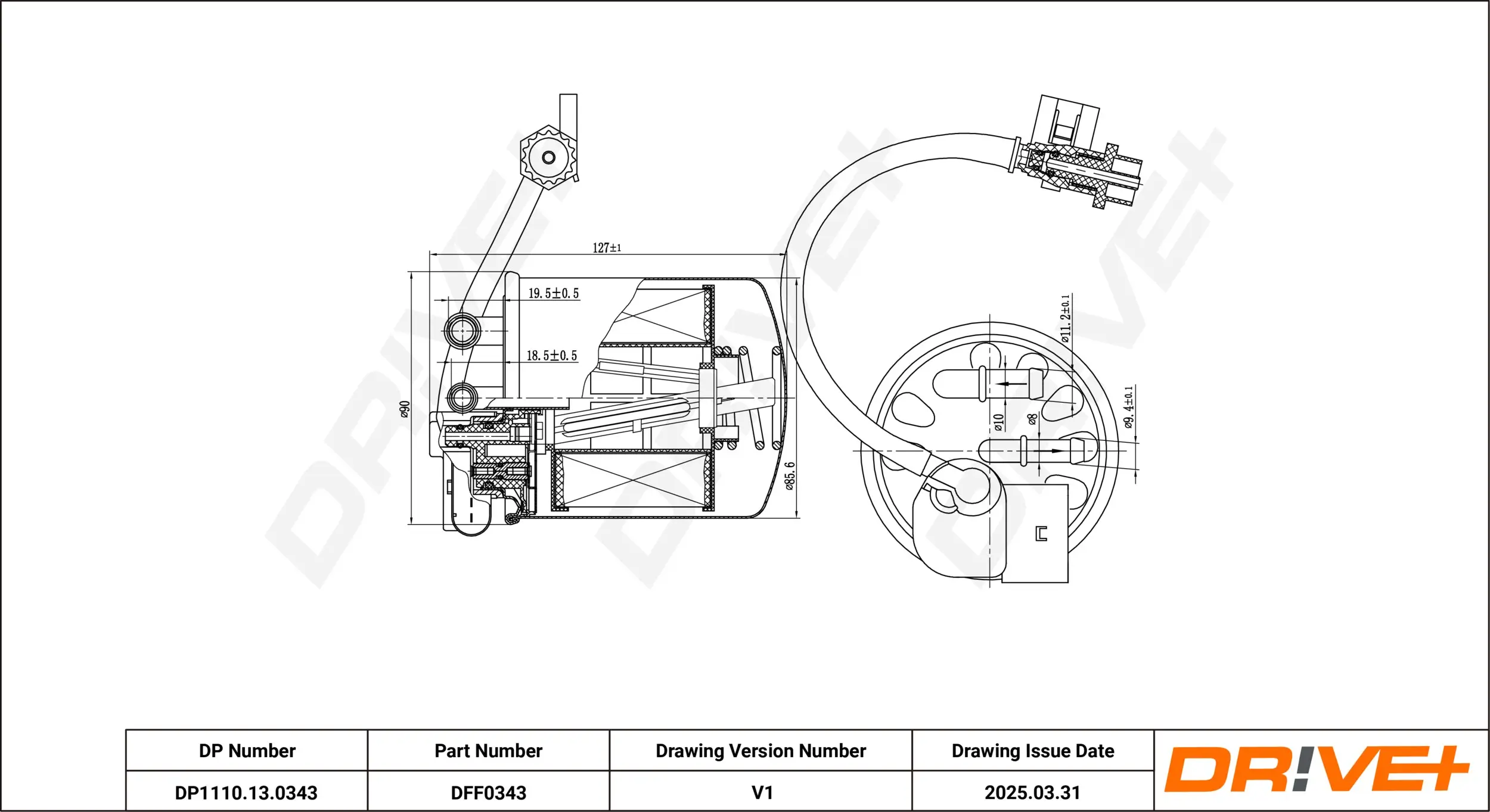 Kraftstofffilter Dr!ve+ DP1110.13.0343