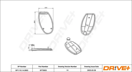 Hydraulikfiltersatz, Automatikgetriebe Dr!ve+ DP1110.14.0003 Bild Hydraulikfiltersatz, Automatikgetriebe Dr!ve+ DP1110.14.0003
