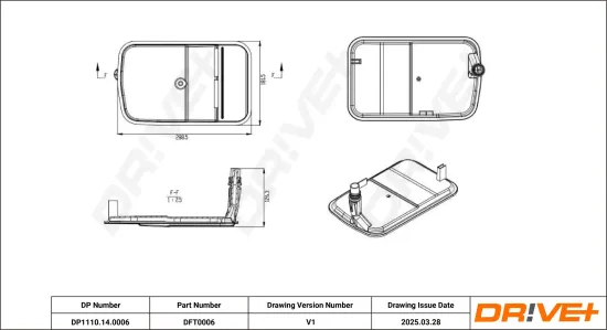 Hydraulikfiltersatz, Automatikgetriebe Dr!ve+ DP1110.14.0006 Bild Hydraulikfiltersatz, Automatikgetriebe Dr!ve+ DP1110.14.0006