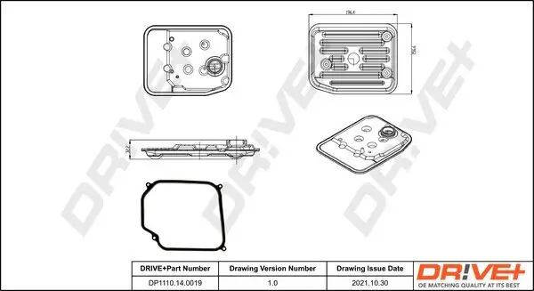 Hydraulikfiltersatz, Automatikgetriebe Dr!ve+ DP1110.14.0019