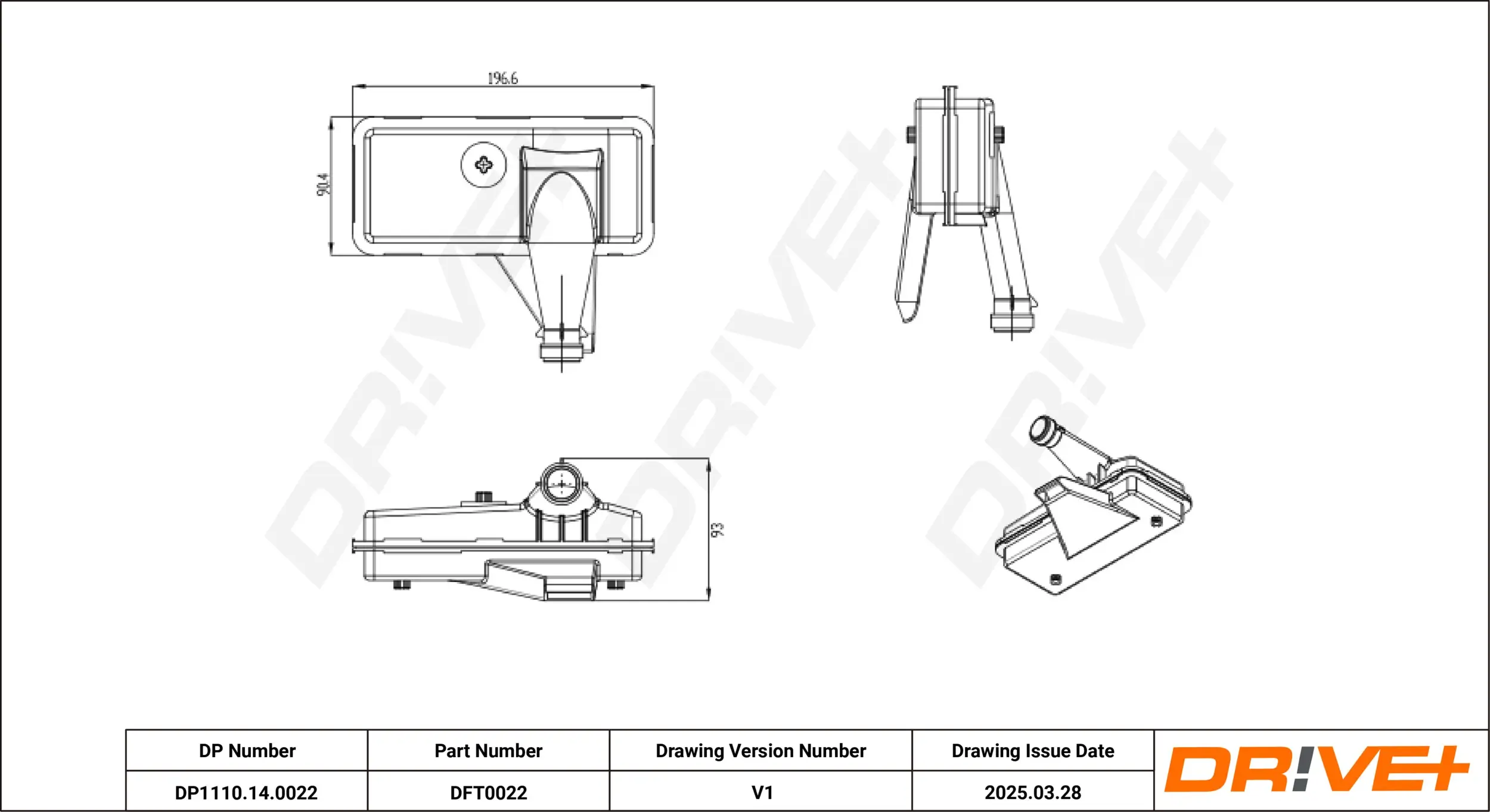 Hydraulikfilter, Automatikgetriebe Dr!ve+ DP1110.14.0022