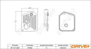 Hydraulikfilter, Automatikgetriebe Dr!ve+ DP1110.14.0030