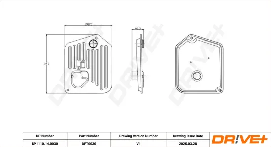 Hydraulikfilter, Automatikgetriebe Dr!ve+ DP1110.14.0030 Bild Hydraulikfilter, Automatikgetriebe Dr!ve+ DP1110.14.0030