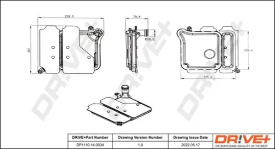 Hydraulikfilter, Automatikgetriebe DR!VE+ DP1110.14.0034 Bild Hydraulikfilter, Automatikgetriebe DR!VE+ DP1110.14.0034