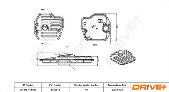 Hydraulikfiltersatz, Automatikgetriebe Dr!ve+ DP1110.14.0042 Bild Hydraulikfiltersatz, Automatikgetriebe Dr!ve+ DP1110.14.0042