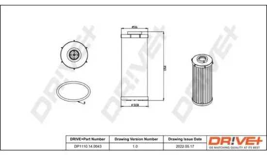 Hydraulikfilter, Automatikgetriebe Dr!ve+ DP1110.14.0043 Bild Hydraulikfilter, Automatikgetriebe Dr!ve+ DP1110.14.0043