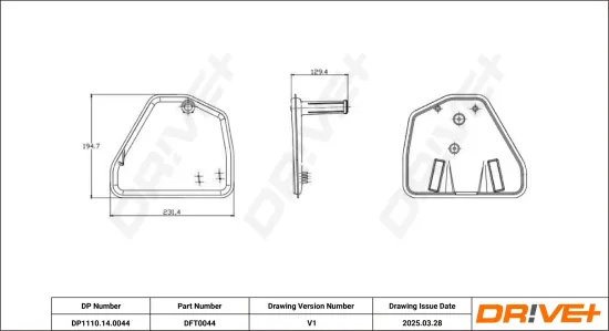Hydraulikfiltersatz, Automatikgetriebe Dr!ve+ DP1110.14.0044 Bild Hydraulikfiltersatz, Automatikgetriebe Dr!ve+ DP1110.14.0044