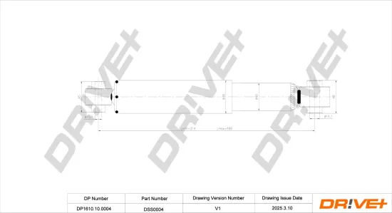 Stoßdämpfer Hinterachse Dr!ve+ DP1610.10.0004 Bild Stoßdämpfer Hinterachse Dr!ve+ DP1610.10.0004