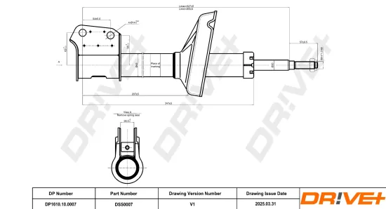 Stoßdämpfer Vorderachse Dr!ve+ DP1610.10.0007 Bild Stoßdämpfer Vorderachse Dr!ve+ DP1610.10.0007