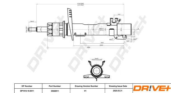 Stoßdämpfer Vorderachse Dr!ve+ DP1610.10.0011 Bild Stoßdämpfer Vorderachse Dr!ve+ DP1610.10.0011