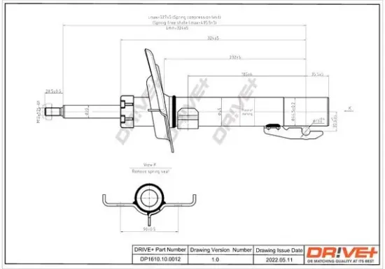 Stoßdämpfer Vorderachse DR!VE+ DP1610.10.0012 Bild Stoßdämpfer Vorderachse DR!VE+ DP1610.10.0012