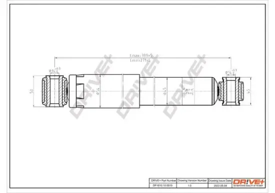 Stoßdämpfer Dr!ve+ DP1610.10.0019 Bild Stoßdämpfer Dr!ve+ DP1610.10.0019