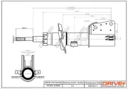 Stoßdämpfer Vorderachse Dr!ve+ DP1610.10.0020