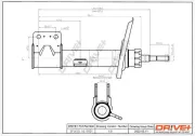 Stoßdämpfer Vorderachse links Dr!ve+ DP1610.10.0024