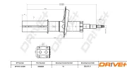 Stoßdämpfer Vorderachse Dr!ve+ DP1610.10.0029