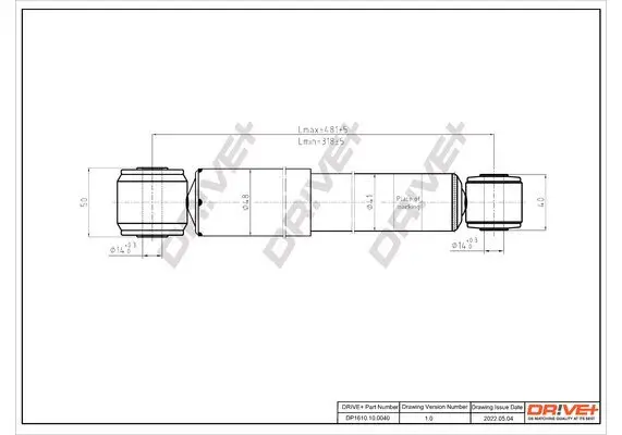 Stoßdämpfer Dr!ve+ DP1610.10.0040