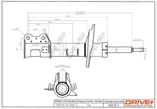 Stoßdämpfer Vorderachse links Dr!ve+ DP1610.10.0103 Bild Stoßdämpfer Vorderachse links Dr!ve+ DP1610.10.0103