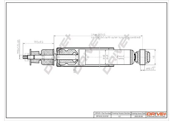 Stoßdämpfer Dr!ve+ DP1610.10.0132 Bild Stoßdämpfer Dr!ve+ DP1610.10.0132