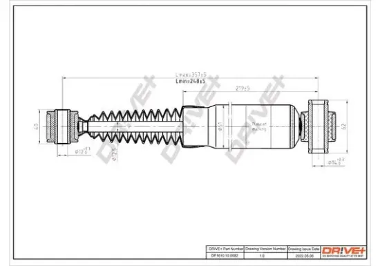 Stoßdämpfer Hinterachse Dr!ve+ DP1610.10.0145 Bild Stoßdämpfer Hinterachse Dr!ve+ DP1610.10.0145