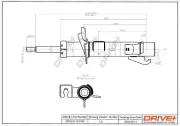 Stoßdämpfer Vorderachse links Dr!ve+ DP1610.10.0162