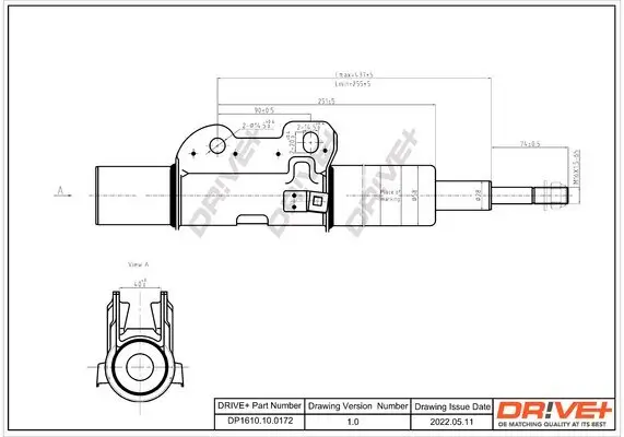 Stoßdämpfer Dr!ve+ DP1610.10.0172