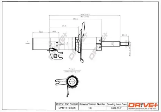 Stoßdämpfer Dr!ve+ DP1610.10.0206 Bild Stoßdämpfer Dr!ve+ DP1610.10.0206