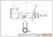 Stoßdämpfer Vorderachse links Dr!ve+ DP1610.10.0212