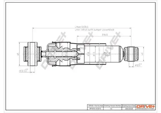 Stoßdämpfer Hinterachse Dr!ve+ DP1610.10.0213 Bild Stoßdämpfer Hinterachse Dr!ve+ DP1610.10.0213